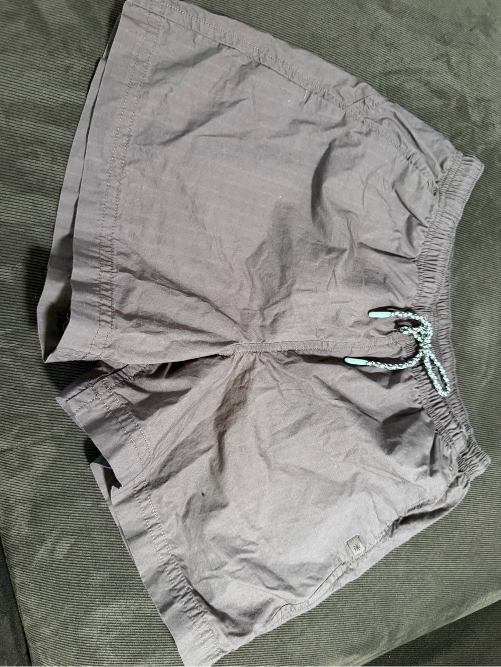 Athleta Light Gray Girls' Athletic Drawstring Shorts